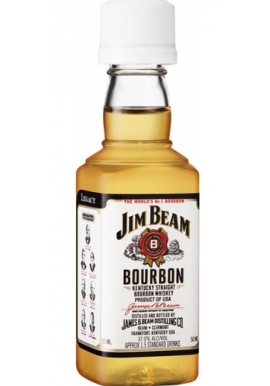 Jim Beam White Bourbon Miniatures 50ml x 10 units